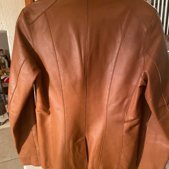 Carlo Ferre Genuine leather jacket Size 4 - Picture 2 of 4